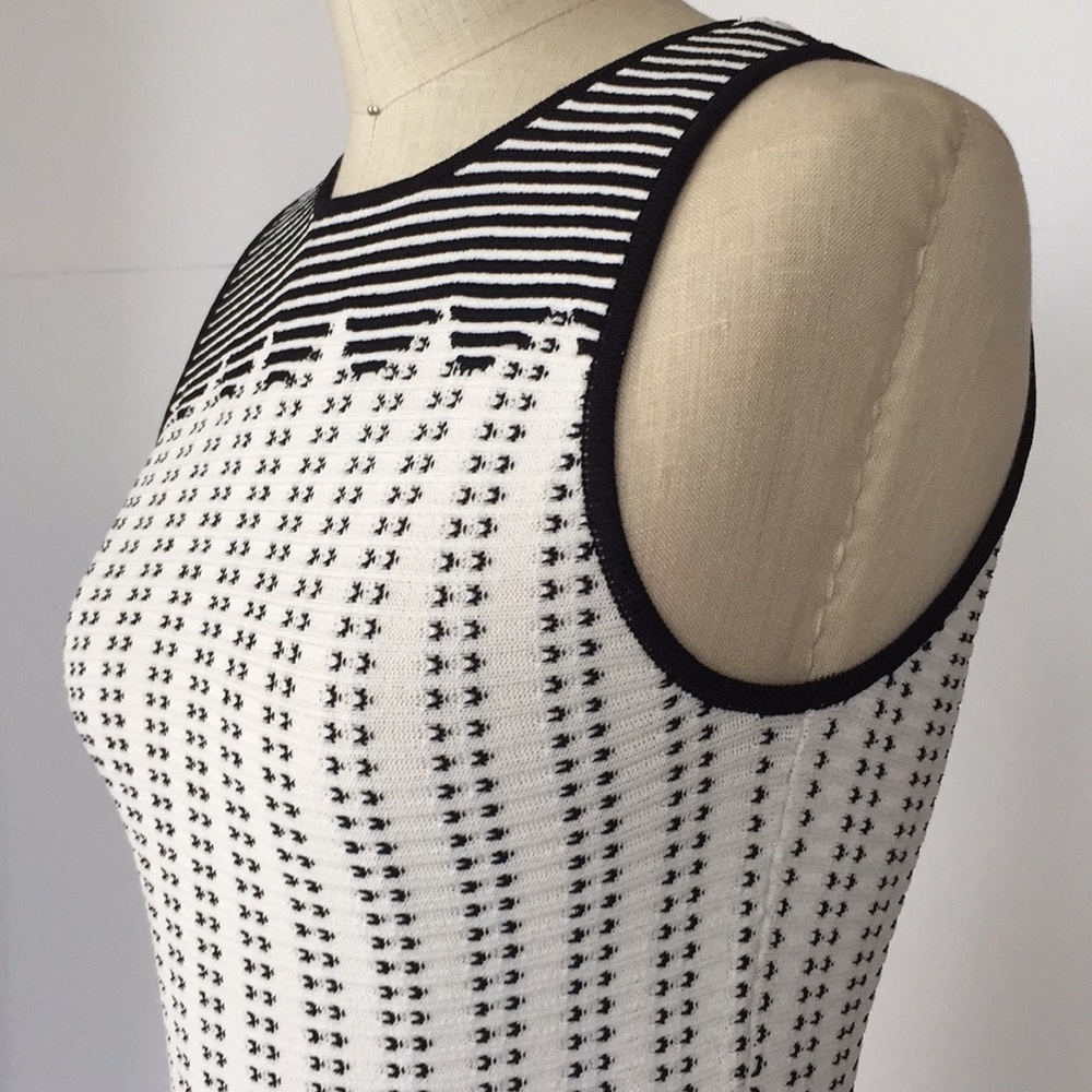 NWT WHBM Sleeveless Graphic Dot Sweater XS - Picture 11 of 15